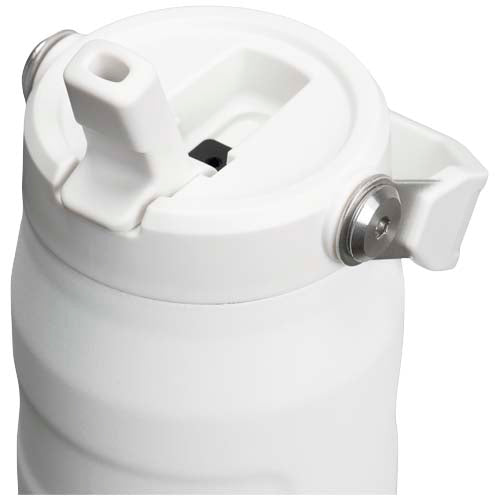 Weiße Stanley IceFlow 2.0 700 ml Trinkflasche mit Flip-Trinkhalm, individuell bedruckbar, Signalshop.de Werbeartikel.