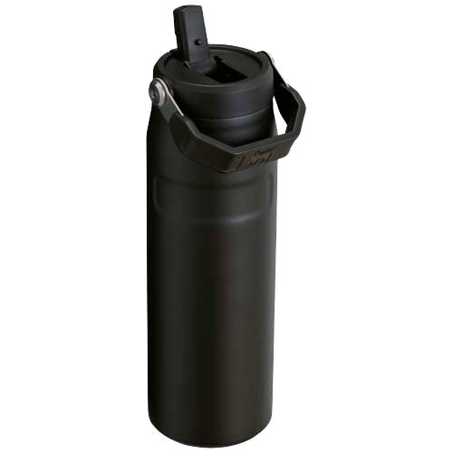 Schwarze Stanley IceFlow™ 2.0 Trinkflasche 700 ml mit Flip-Trinkhalm, isoliert, individuell gestaltbar auf Signalshop.de, Werbeartikel, Werbegeschenke, Werbemittel, Giveaway.