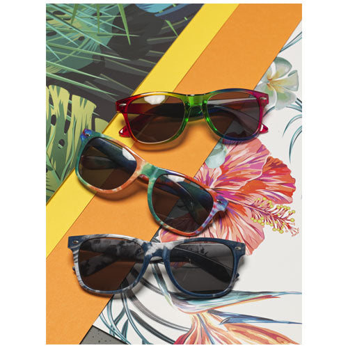 Sun Ray Regenbogen-Sonnenbrille in bunten Farben, individuell gestaltbar mit Logo, Werbeartikel von Signalshop.de