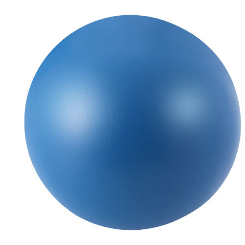 Blauer runder Antistressball aus Gummi, individuell mit Logo gestaltbar, von Signalshop.de; Werbeartikel, Werbegeschenke, Werbemittel, Giveaway.