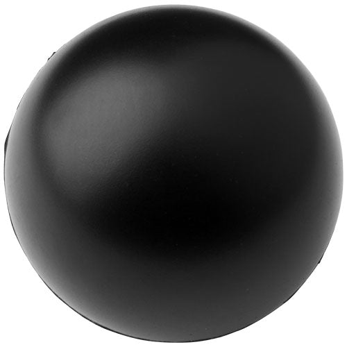 Runder, schwarzer Antistressball aus Gummi, individuell mit Logo bedruckbar, von Signalshop.de; Werbeartikel, Werbegeschenke, Werbemittel, Giveaway.