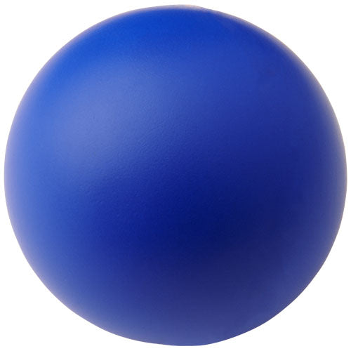 Blauer runder Antistressball aus Schaumstoff, individuell gestaltbar mit Logo, Signalshop.de Werbeartikel Giveaway