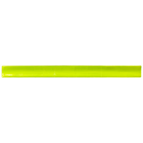 RFX™ reflektierendes Schnapparmband in Gelb aus Silikon, individuell bedruckbar, erhältlich bei Signalshop.de, Werbeartikel.
