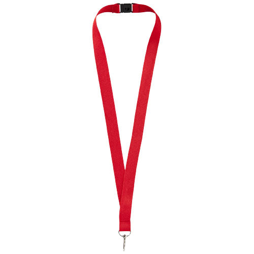 Rotes Lago Lanyard mit Sicherheitsverschluss, individuell gestaltbar, von Signalshop.de, Werbeartikel, Werbegeschenke.