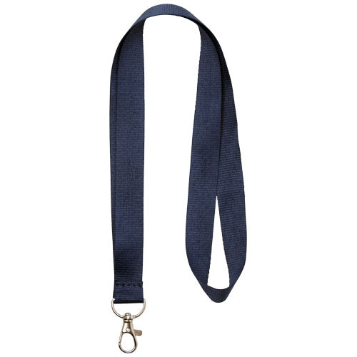Blaues Impey Lanyard mit Haken, individuell bedruckbar, ideal als Werbeartikel von Signalshop.de