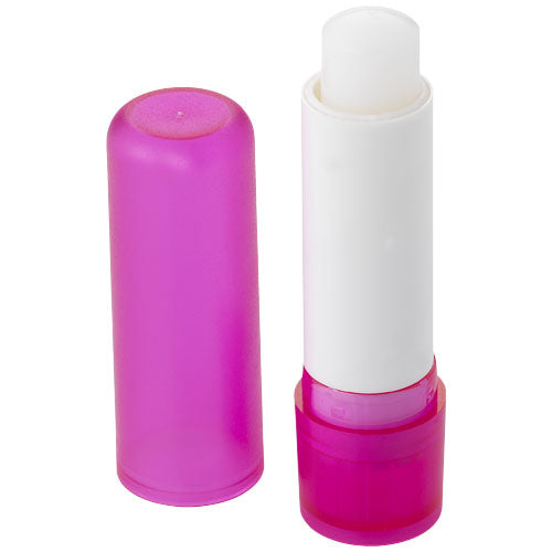 Deale Lippenpflegestift in pink, individuell mit Logo bedruckbar, idealer Werbeartikel von Signalshop.de