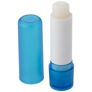 Blauer Lippenpflegestift mit abnehmbarem Deckel, individuell gestaltbar, Signalshop.de Werbeartikel, Giveaway