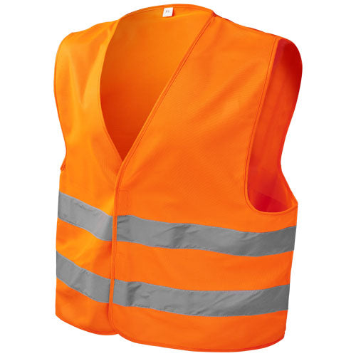 RFX™ Sicherheitsweste in Orange mit Reflektoren, individuell bedruckbar, von Signalshop.de; Werbeartikel, Werbegeschenke, Werbemittel, Giveaway.