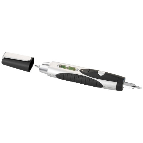 Engineer Multifunktionswerkzeug mit 6 Funktionen in Schwarz-Silber, individualisierbar bei Signalshop.de, Werbeartikel, Werbegeschenke, Werbemittel, Giveaway.