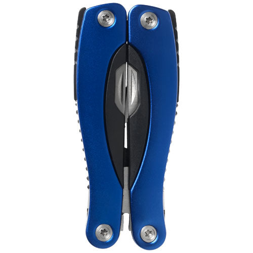 Blaues Casper Multifunktionswerkzeug aus Metall, individuell mit Logo gestaltbar, Signalshop.de Werbeartikel.