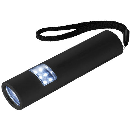 Mini-grip magnetische LED-Taschenlampe in Schwarz, ideal für Sicherheit, mit 100 Lumen Helligkeit und praktischem Trageband.