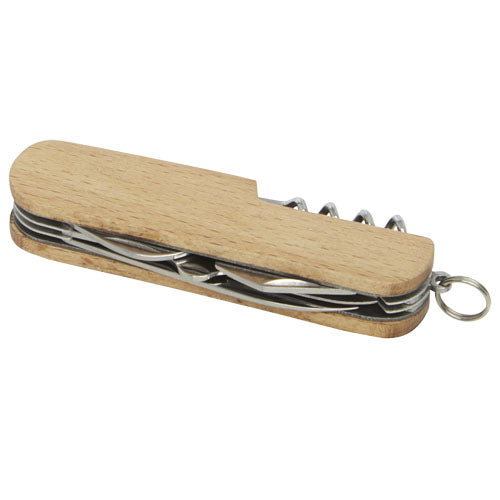 Richard Holztaschenmesser mit 7 Funktionen aus Holz, individuell gestaltbar, Signalshop.de Werbeartikel.