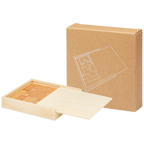 Nachhaltiges Holzpuzzle "Bark" mit Schiebedeckel, individuell gestaltbar, über Signalshop.de; Werbeartikel, Werbegeschenke, Werbemittel, Giveaway.