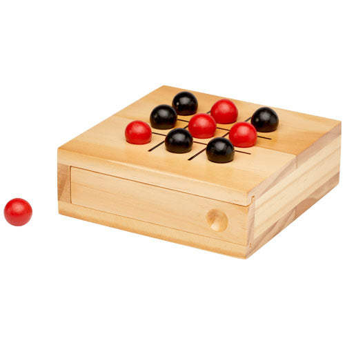 Holz-Tic-Tac-Toe-Spiel, nachhaltig, individuell mit Logo von Signalshop.de, Werbeartikel, Werbegeschenke.
