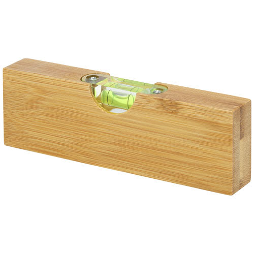 Flush Wasserwaage aus Bambus mit Flaschenöffner, individuell gestaltbar, Signalshop.de Werbeartikel Giveaway.