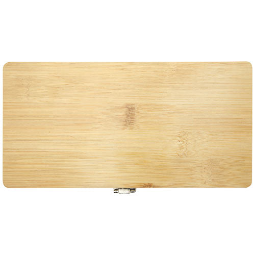 Rivet 19-teiliges Werkzeugset aus Bambus, individuell gestaltbar mit Logo, von Signalshop.de, nachhaltig.