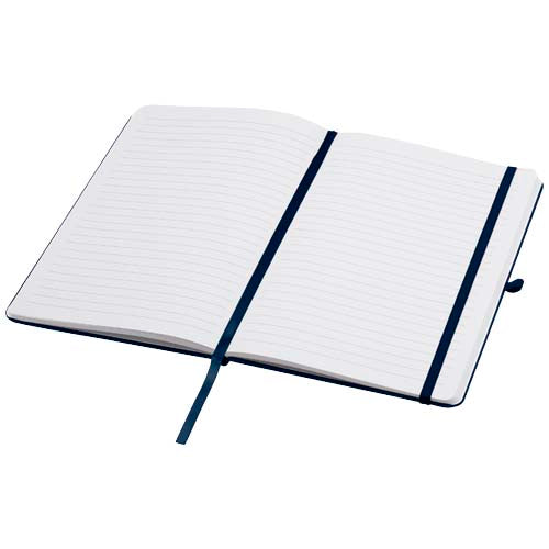 Teak A5 Hardcover Notizbuch aus recyceltem Material, liniert, individuell bedruckbar, Signalshop.de Werbeartikel.