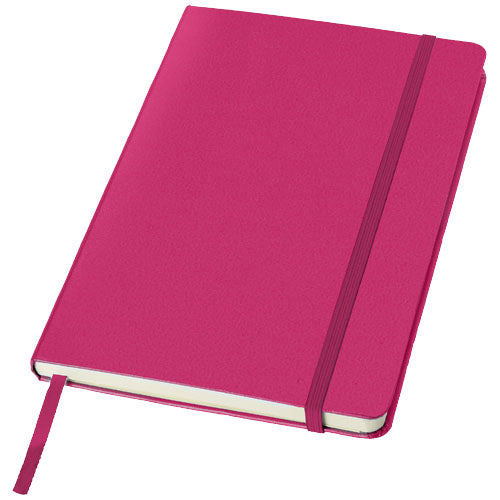 Pinkes A5 Notizbuch Signalshop.de, individuell bedruckbar, ideal als Werbeartikel oder Werbegeschenk.