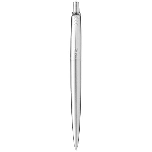 Parker Jotter Edelstahl Kugelschreiber mit blauer Mine individuell gestaltbar, Signalshop.de Werbeartikel Giveaway