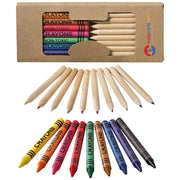 Lucky 19-teiliges Waxmal- und Buntstifte Set von Signalshop.de, individuell gestaltbar, Werbeartikel, Werbegeschenke.