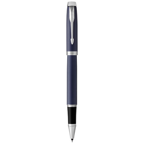 Parker IM Metall-Rollerball-Stift in Blau, individualisierbar mit Logo, erhältlich bei Signalshop.de; Werbeartikel, Werbegeschenke, Werbemittel, Giveaway.