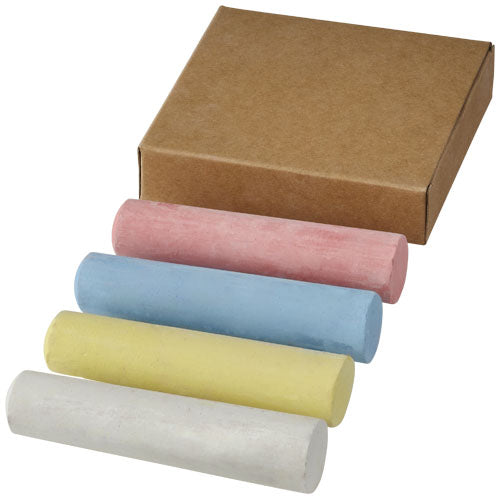 Screech 4-teiliges Kreideset in Pastellfarben, individuell bedruckbar, erhältlich bei Signalshop.de. Werbeartikel, Werbegeschenke, Werbemittel, Giveaway.
