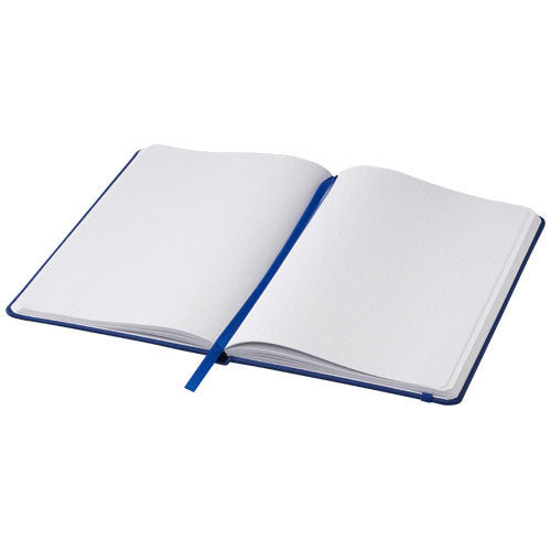 Spectrum A5 Notizbuch mit gepunkteten Seiten in Blau, individuell bedruckbar bei Signalshop.de, ideal als Werbeartikel.