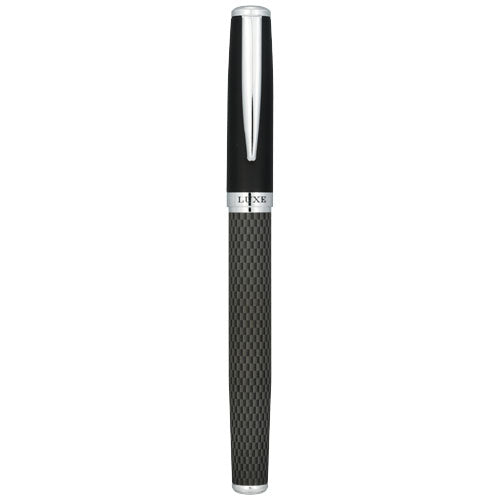 Carbon Duo Kugelschreiberset mit Hülle, schwarz, individuell gestaltbar, Werbeartikel von Signalshop.de