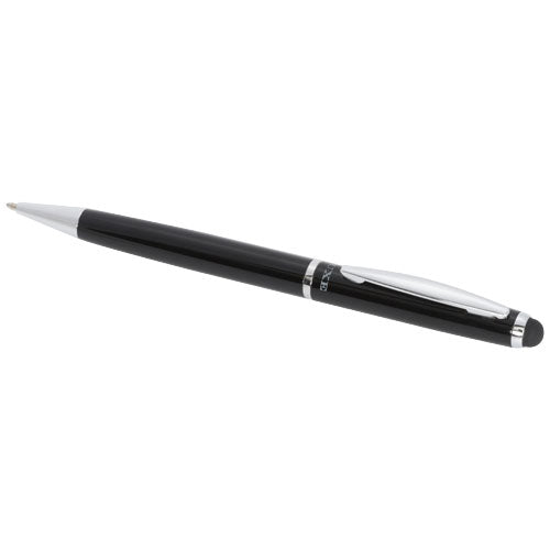 Lento Stylus Kugelschreiber mit schwarzer Mine, glänzendem Gehäuse, individuell mit Logo bedruckbar, Signalshop.de Werbeartikel.