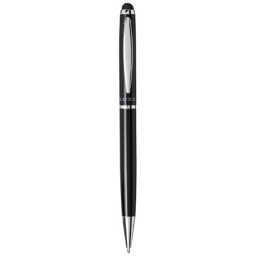 Lento Stylus Kugelschreiber schwarz, mit Touchpen, von Signalshop.de, individuell bedruckbar, Werbeartikel.