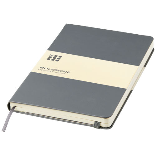Graues Moleskine Classic Hardcover Notizbuch L, liniert, Signalshop.de Werbeartikel individuell gestaltbar.