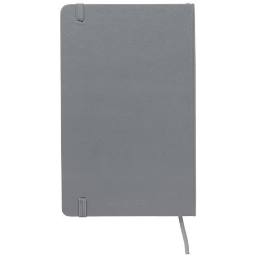 Graues Moleskine Classic Hardcover Notizbuch L, liniert, individuell gestaltbar, Signalshop.de Werbeartikel