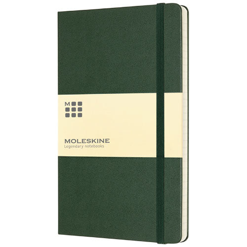 Moleskine Classic Hardcover Notizbuch L in grün, liniert, individuell gestaltbar, bei Signalshop.de als Werbeartikel.