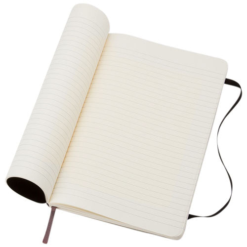 Moleskine Classic Softcover Notizbuch L, liniert, cremeweiß, individuell gestaltbar, Werbeartikel von Signalshop.de.