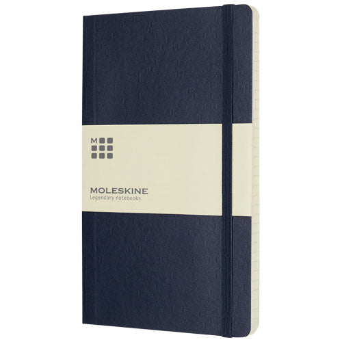 Moleskine Classic Softcover Notizbuch L, schwarz, liniert, individuell bedruckbar, Werbeartikel von Signalshop.de.