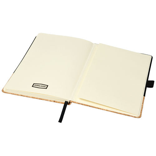 Evora A5 Notizbuch aus Thermo PU und Kork mit linierter Seite, individuell gestaltbar, Signalshop.de Werbeartikel