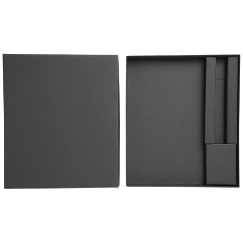 Moleskine Notizbuch und Stift Set in schwarzer Box, ideal als individuell gestaltbares Werbegeschenk von Signalshop.de.