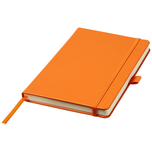 Orange Nova A5 gebundenes Notizbuch mit Stift, individuell gestaltbar, Signalshop.de Werbeartikel