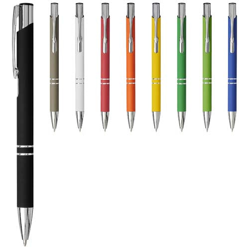 Moneta Soft Touch Druckkugelschreiber aus Metall in verschiedenen Farben, individuell gestaltbar mit Logo, Signalshop.de Werbeartikel, Werbegeschenke, Werbemittel, Giveaway.