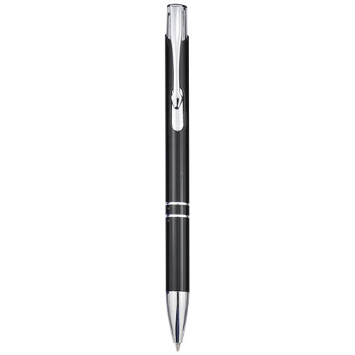 Moneta Druckkugelschreiber aus Aluminium in Schwarz, individuell bedruckbar, bei Signalshop.de. Werbeartikel, Werbegeschenke, Werbemittel, Giveaway.