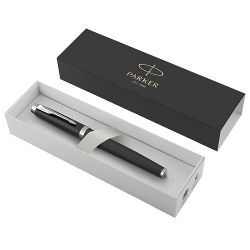 Parker IM Tintenroller in schwarzer Geschenkbox, individuell gestaltbar, ideal als Werbemittel auf Signalshop.de