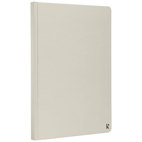Karst A5 Hardcover Notizbuch aus Steinpapier, beige, individuell bedruckbar, Werbeartikel von Signalshop.de