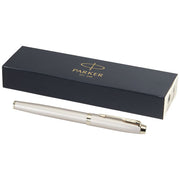Parker IM Tintenroller in Geschenkbox, silberfarben, individuell mit Logo bedruckbar, Signalshop.de Werbegeschenke.