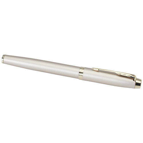 Parker IM Tintenroller, silber, individuell mit Logo bedruckbar, Werbeartikel von Signalshop.de