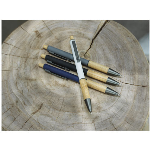 Darius Kugelschreiber aus recyceltem Aluminium, blau, individuell gestaltbar bei Signalshop.de, Werbeartikel, Werbegeschenke.