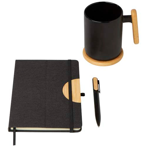 Laura A5 Notizbuch und Kugelschreiber Set, individuell mit Logo bedruckbar, Signalshop.de Werbeartikel