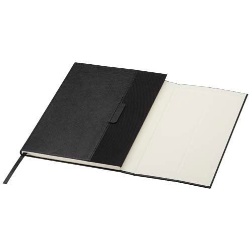 Alejandra A5 Hardcover Notizbuch aus recyceltem Leder, individuell bedruckbar, Signalshop.de Werbeartikel.