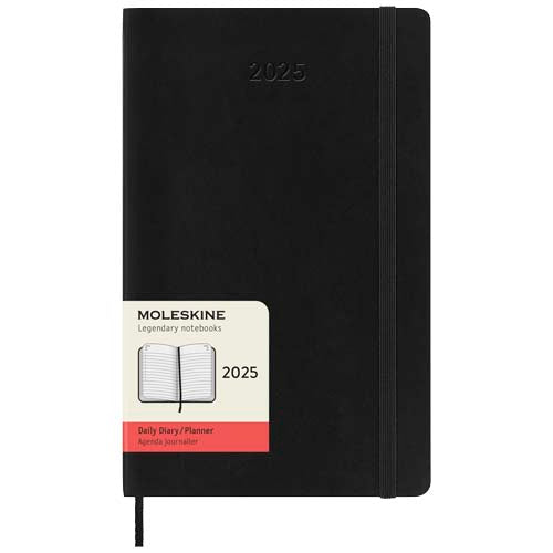 Schwarzer Moleskine Softcover 12 Monate Tageskalender individuell gestaltbar von Signalshop.de für Werbeartikel, Werbegeschenke, Werbemittel, Giveaway.