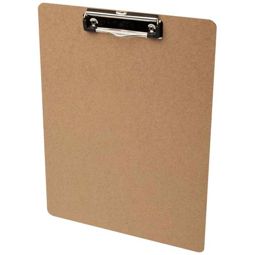 Platu Klemmbrett aus MDF, hellbraun, individuell mit Logo gestaltbar, Signalshop.de Werbeartikel, Notizen.