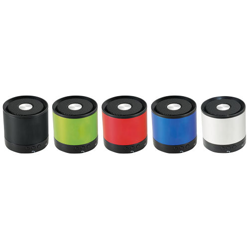 Greedo Bluetooth® Aluminium Lautsprecher in fünf Farben, individuell mit Logo bedruckbar bei Signalshop.de. Werbeartikel, Werbegeschenke, Werbemittel, Giveaway.